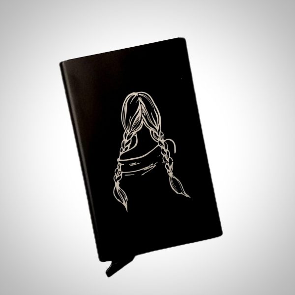 جاکارتی فلزی با طرح (دختر با موی دو بافت)