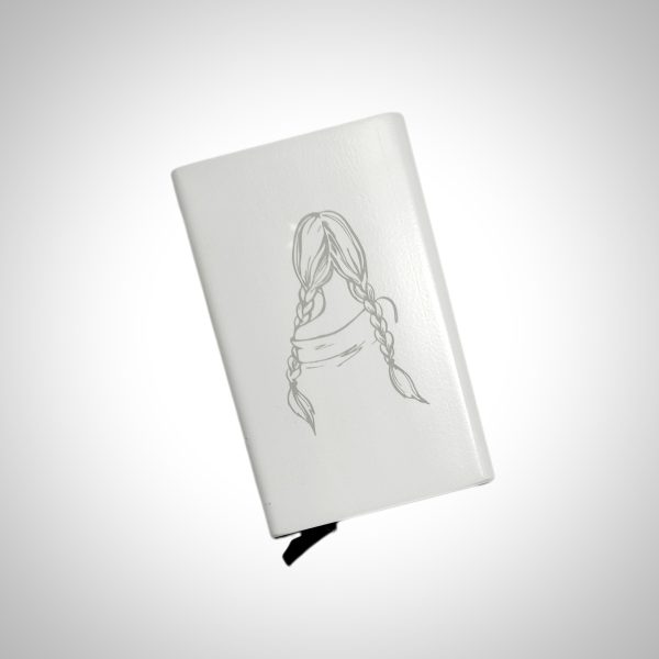 جاکارتی فلزی با طرح (دختر با موی دوبافت)